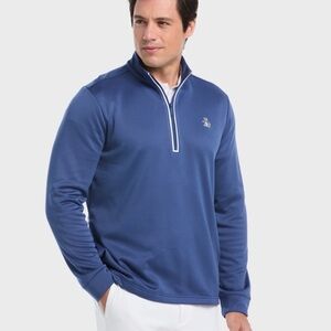 Original Penguin Blue Zip Up Sweater